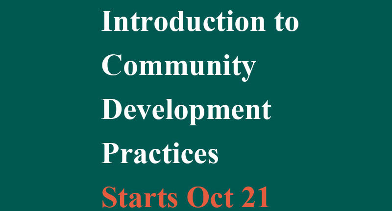 Learn skills for creating projects which help build and strengthen community connections